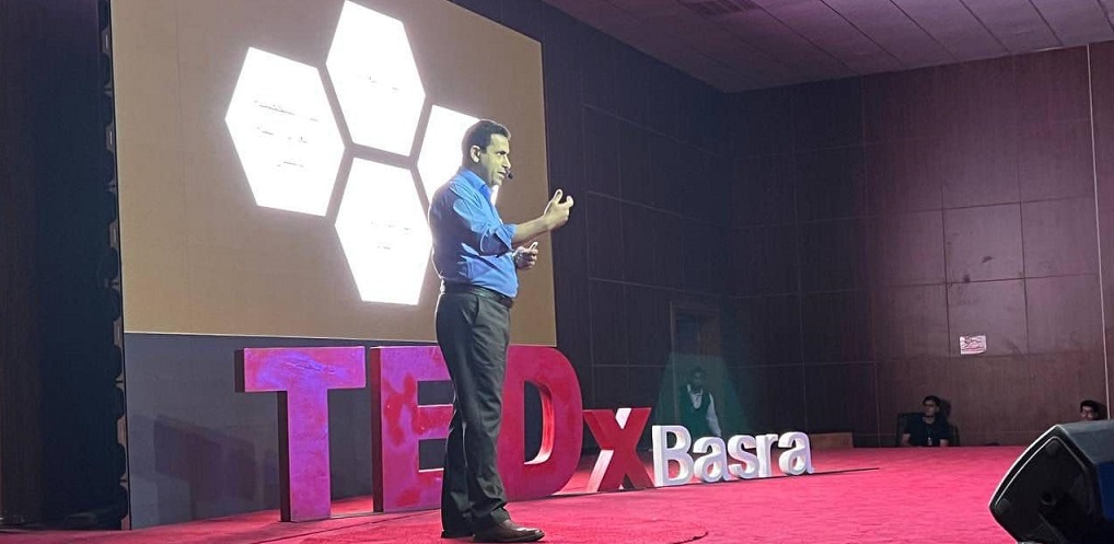 تدريسي من جامعة البصرة للنفط والغاز متحدثًا في TEDxBasra2022 بنسخته الاولى